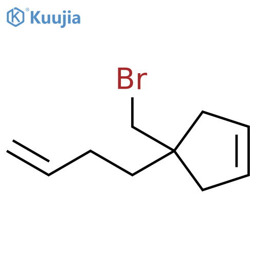 Cyclopentene, 4-(bromomethyl)-4-(3-buten-1-yl)- structure