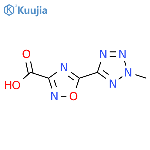 5-(2-methyl-2H-1,2,3,4-tetrazol-5-yl)-1,2,4-oxadiazole-3-carboxylic acid structure