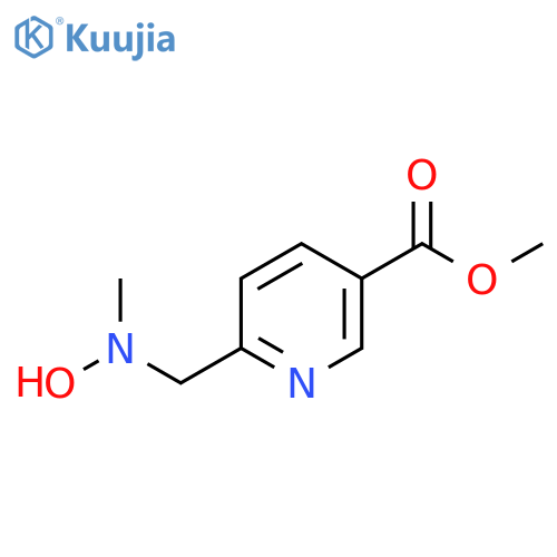 methyl 6-{hydroxy(methyl)aminomethyl}pyridine-3-carboxylate structure