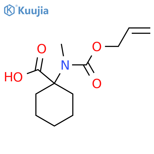 1-{methyl(prop-2-en-1-yloxy)carbonylamino}cyclohexane-1-carboxylic acid structure