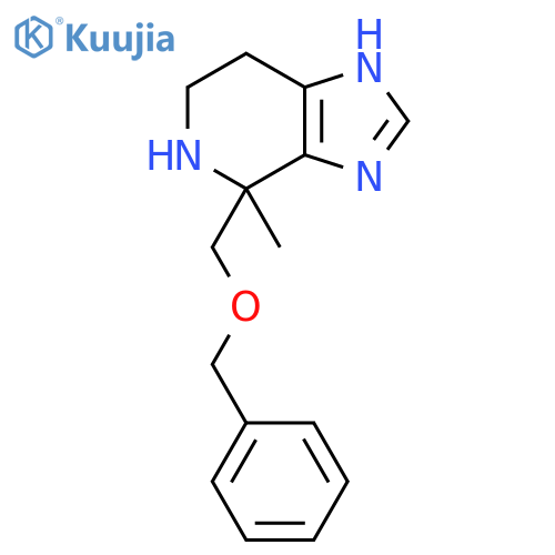 4-(benzyloxy)methyl-4-methyl-3H,4H,5H,6H,7H-imidazo4,5-cpyridine structure