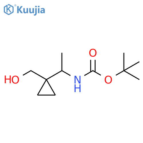 tert-butyl
N-{1-[1-(hydroxymethyl)cyclopropyl]ethyl}carbamate structure