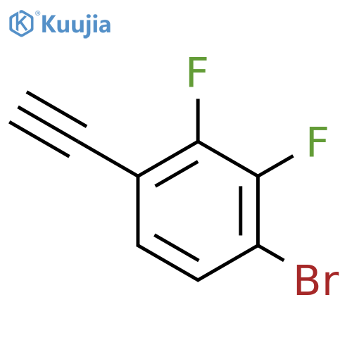 1-Bromo-4-ethynyl-2,3-difluorobenzene structure