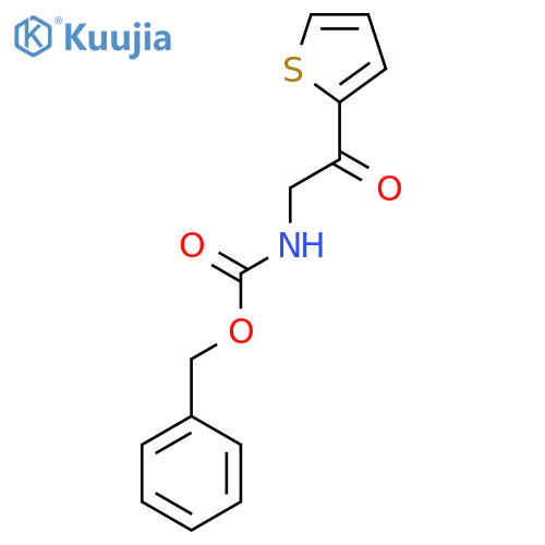 benzyl N-[2-oxo-2-(thiophen-2-yl)ethyl]carbamate structure