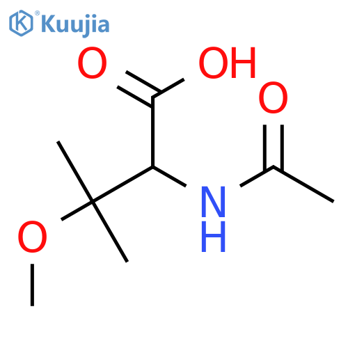 2-Acetamido-3-methoxy-3-methylbutanoic acid structure