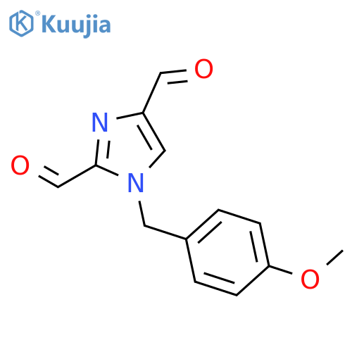 1H-IMIDAZOLE-2,4-DICARBOXALDEHYDE, 1-[(4-METHOXYPHENYL)METHYL]- structure