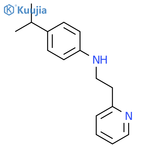 n1-[2-(2-pyridyl)ethyl]-4-isopropylaniline structure