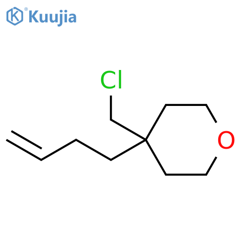 4-(3-Buten-1-yl)-4-(chloromethyl)tetrahydro-2H-pyran structure