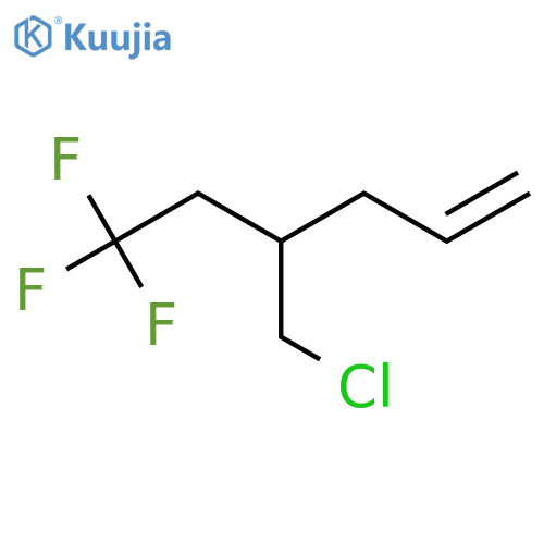 4-(Chloromethyl)-6,6,6-trifluorohex-1-ene structure