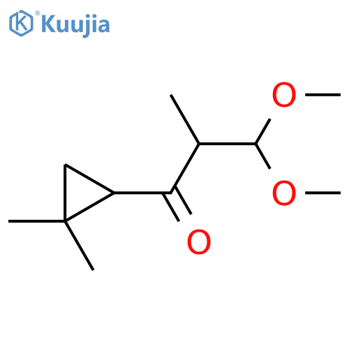 1-(2,2-dimethylcyclopropyl)-3,3-dimethoxy-2-methylpropan-1-one structure