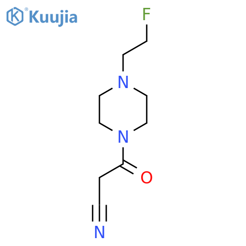 3-(4-(2-Fluoroethyl)piperazin-1-yl)-3-oxopropanenitrile structure