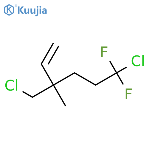 6-Chloro-3-(chloromethyl)-6,6-difluoro-3-methylhex-1-ene structure