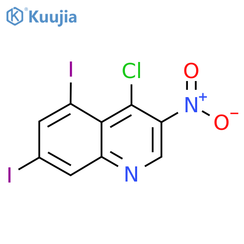 Quinoline, 4-chloro-5,7-diiodo-3-nitro- structure