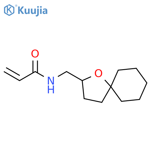 N-({1-oxaspiro4.5decan-2-yl}methyl)prop-2-enamide structure