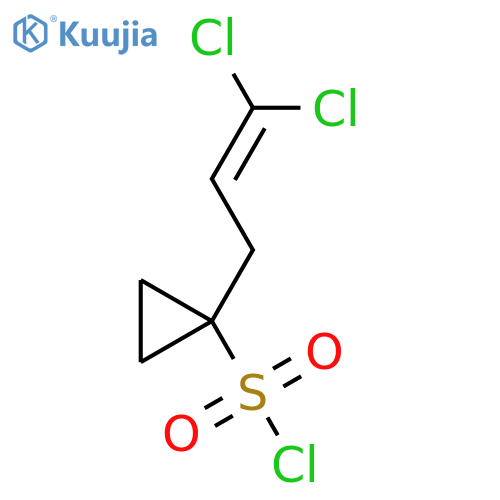 1-(3,3-dichloroprop-2-en-1-yl)cyclopropane-1-sulfonyl chloride structure