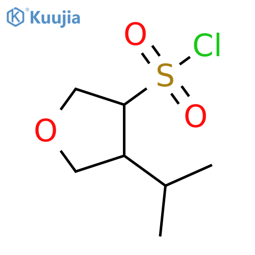 3-Furansulfonyl chloride, tetrahydro-4-(1-methylethyl)- structure