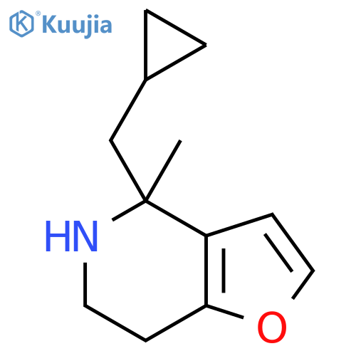 4-(cyclopropylmethyl)-4-methyl-4H,5H,6H,7H-furo3,2-cpyridine structure
