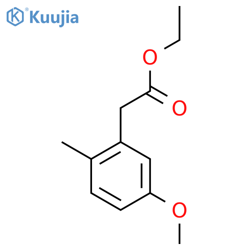 Ethyl 5-methoxy-2-methylphenylacetate structure