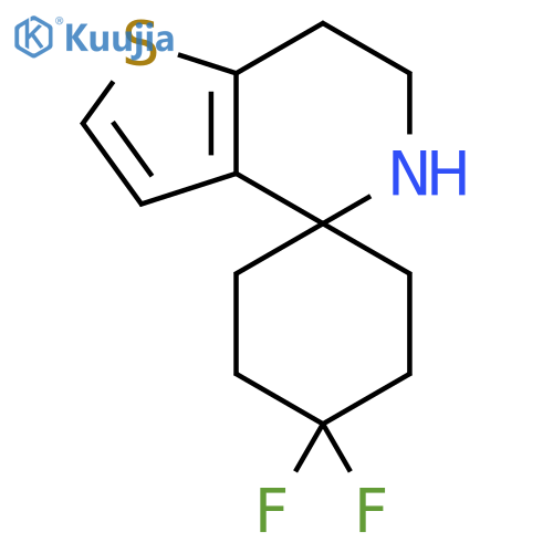 4,4-difluoro-6',7'-dihydro-5'H-spirocyclohexane-1,4'-thieno3,2-cpyridine structure