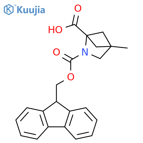 2-(9H-fluoren-9-ylmethoxycarbonyl)-4-methyl-2-azabicyclo[2.1.1]hexane-1-carboxylic acid structure