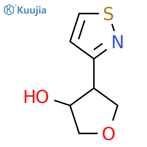 4-(1,2-thiazol-3-yl)oxolan-3-ol structure