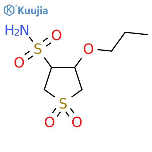 1,1-dioxo-4-propoxy-1lambda6-thiolane-3-sulfonamide structure