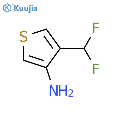 4-(difluoromethyl)thiophen-3-amine structure
