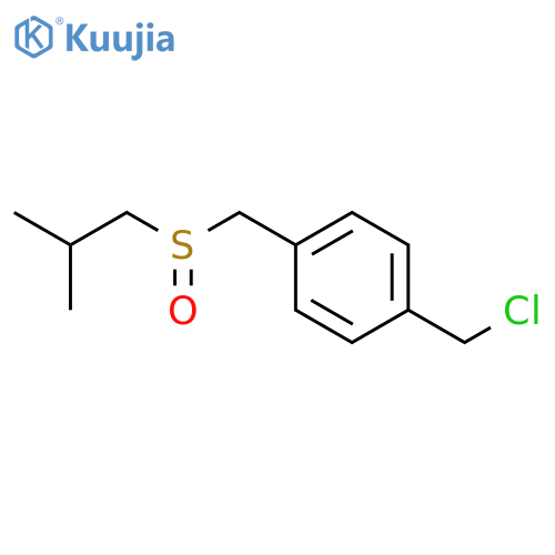 Benzene, 1-(chloromethyl)-4-[[(2-methylpropyl)sulfinyl]methyl]- structure