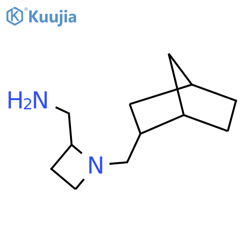 1-({bicyclo2.2.1heptan-2-yl}methyl)azetidin-2-ylmethanamine structure