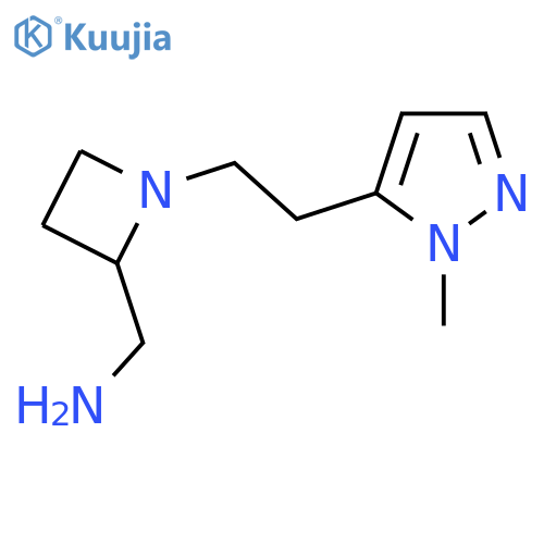 {1-2-(1-methyl-1H-pyrazol-5-yl)ethylazetidin-2-yl}methanamine structure