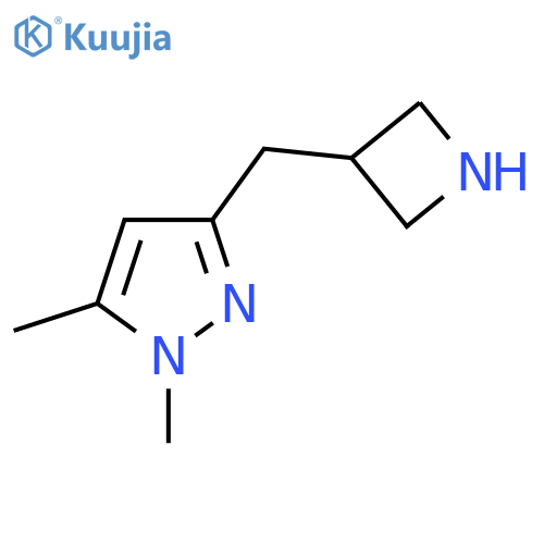 3-[(azetidin-3-yl)methyl]-1,5-dimethyl-1H-pyrazole structure