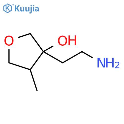 3-Furanol, 3-(2-aminoethyl)tetrahydro-4-methyl- structure