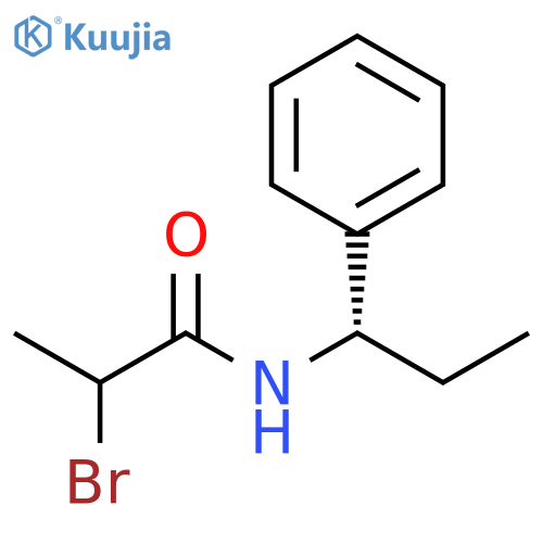 Propanamide, 2-bromo-N-[(1S)-1-phenylpropyl]- structure