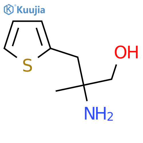 2-amino-2-methyl-3-(thiophen-2-yl)propan-1-ol structure