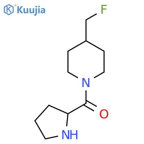 4-(Fluoromethyl)-1-prolylpiperidine structure