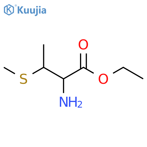 Ethyl 2-amino-3-(methylsulfanyl)butanoate structure