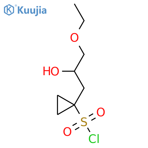 1-(3-ethoxy-2-hydroxypropyl)cyclopropane-1-sulfonyl chloride structure