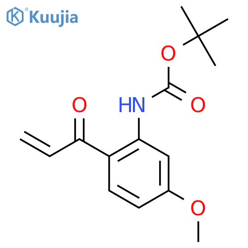 tert-butyl N-5-methoxy-2-(prop-2-enoyl)phenylcarbamate structure