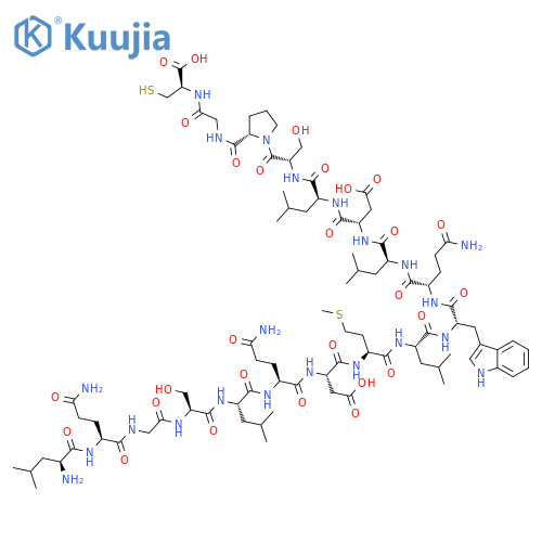 L-Cysteine,L-leucyl-L-glutaminylglycyl-L-seryl-L-leucyl-L-glutaminyl-L-a-aspartyl-L-methionyl-L-leucyl-L-tryptophyl-L-glutaminyl-L-leucyl-L-a-aspartyl-L-leucyl-L-seryl-L-prolylglycyl- structure