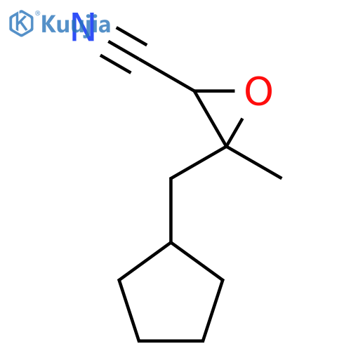 3-(Cyclopentylmethyl)-3-methyloxirane-2-carbonitrile structure