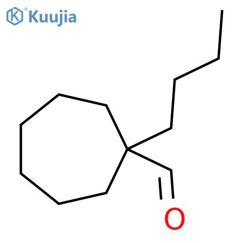 1-butylcycloheptane-1-carbaldehyde structure