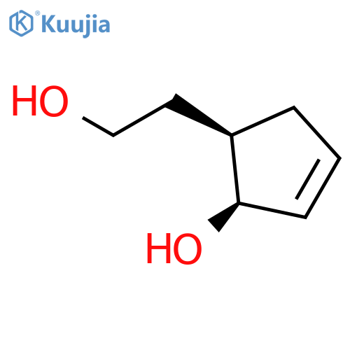 3-Cyclopentene-1-ethanol, 2-hydroxy-, (1R-cis)- structure