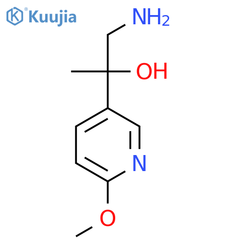 1-amino-2-(6-methoxypyridin-3-yl)propan-2-ol structure