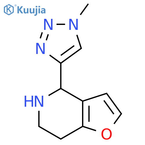 4-{4H,5H,6H,7H-furo3,2-cpyridin-4-yl}-1-methyl-1H-1,2,3-triazole structure
