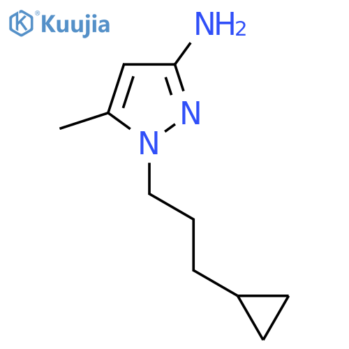 1-(3-cyclopropylpropyl)-5-methyl-1H-pyrazol-3-amine structure