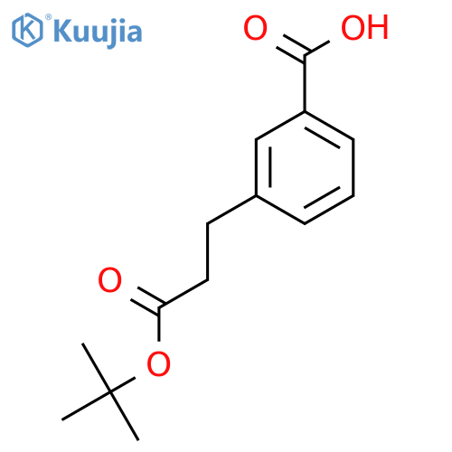3-(3-Tert-butoxy-3-oxopropyl)benzoic acid structure