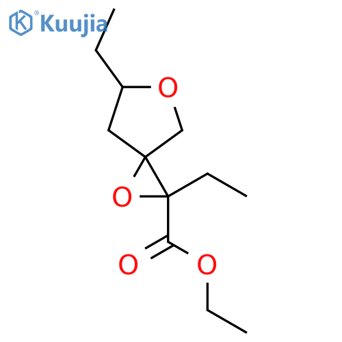 Ethyl 2,6-diethyl-1,5-dioxaspiro[2.4]heptane-2-carboxylate structure