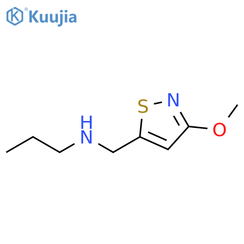 5-Isothiazolemethanamine, 3-methoxy-N-propyl- structure