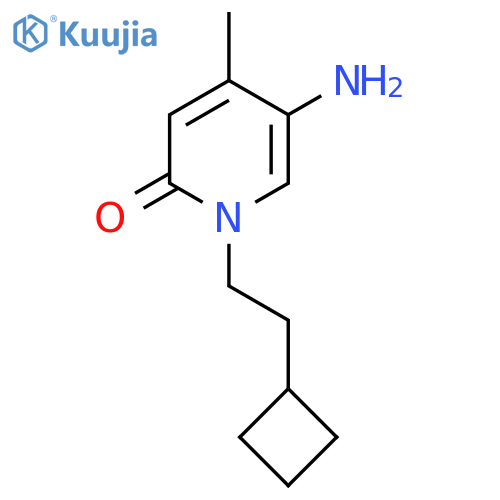 5-amino-1-(2-cyclobutylethyl)-4-methyl-1,2-dihydropyridin-2-one structure