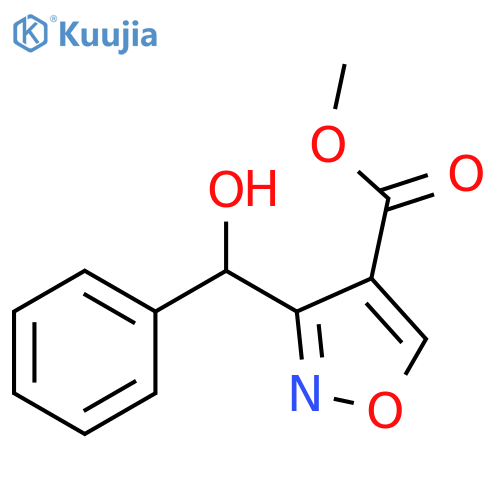 Methyl3-[Hydroxy(phenyl)methyl]isoxazole-4-carboxylate structure